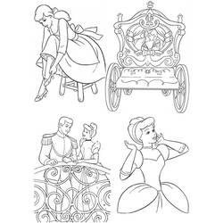 Coloring page: Cinderella (Animation Movies) #129716 - Free Printable Coloring Pages