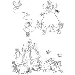 Coloring page: Cinderella (Animation Movies) #129720 - Free Printable Coloring Pages