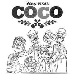Coloring page: Coco Disney (Animation Movies) #185268 - Free Printable Coloring Pages