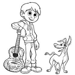 Coloring page: Coco Disney (Animation Movies) #185277 - Free Printable Coloring Pages
