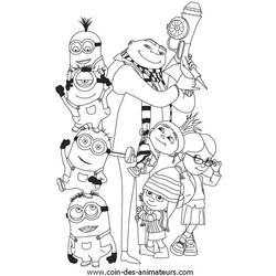 Coloring page: Despicable me (Animation Movies) #130411 - Printable coloring pages