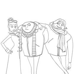 Despicable Me (Animation Movies) coloring page #199754 to print and color