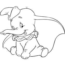 Coloring page: Dumbo (Animation Movies) #170557 - Free Printable Coloring Pages