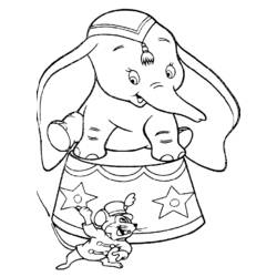 Coloring page: Dumbo (Animation Movies) #170563 - Free Printable Coloring Pages