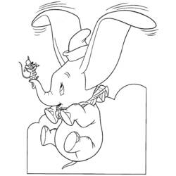 Coloring page: Dumbo (Animation Movies) #170576 - Free Printable Coloring Pages