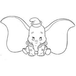 Coloring page: Dumbo (Animation Movies) #170579 - Free Printable Coloring Pages
