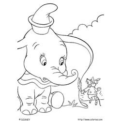 Coloring page: Dumbo (Animation Movies) #170603 - Free Printable Coloring Pages