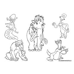 Coloring page: Ice Age (Animation Movies) #71541 - Printable coloring pages
