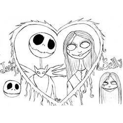 Jack Skellington (Animation Movies) coloring page #202310 to print and color