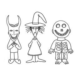 Jack Skellington (Animation Movies) coloring page #202318 to print and color