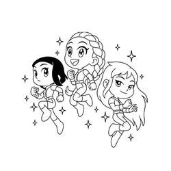 Coloring page: KPop Demon Hunters (Animation Movies) #221155 - Free Printable Coloring Pages