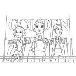 Coloring page: KPop Demon Hunters (Animation Movies) #221157 - Free Printable Coloring Pages