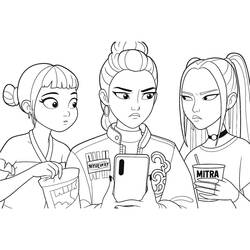 Coloring page: KPop Demon Hunters (Animation Movies) #221158 - Free Printable Coloring Pages