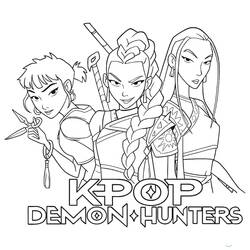 Coloring page: KPop Demon Hunters (Animation Movies) #221160 - Free Printable Coloring Pages