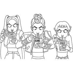Coloring page: KPop Demon Hunters (Animation Movies) #221161 - Free Printable Coloring Pages