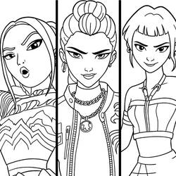 Coloring page: KPop Demon Hunters (Animation Movies) #221163 - Free Printable Coloring Pages
