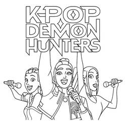 Coloring page: KPop Demon Hunters (Animation Movies) #221165 - Free Printable Coloring Pages