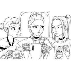 Coloring page: KPop Demon Hunters (Animation Movies) #221168 - Free Printable Coloring Pages