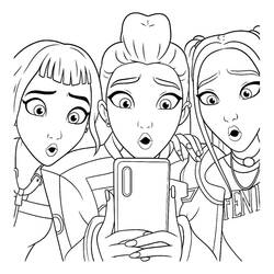 Coloring page: KPop Demon Hunters (Animation Movies) #221173 - Free Printable Coloring Pages