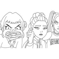 Coloring page: KPop Demon Hunters (Animation Movies) #221175 - Free Printable Coloring Pages