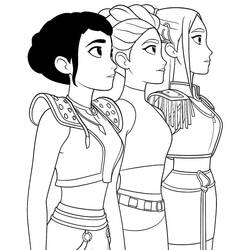 Coloring page: KPop Demon Hunters (Animation Movies) #221187 - Free Printable Coloring Pages