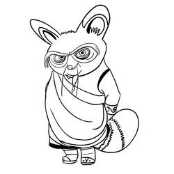 Kung Fu Panda (Animation Movies) coloring page #197619 to print and color