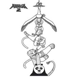 Kung Fu Panda (Animation Movies) coloring page #197630 to print and color
