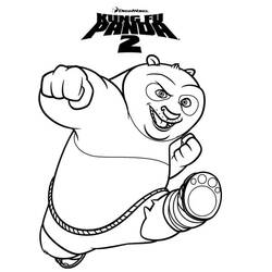 Kung Fu Panda (Animation Movies) coloring page #197631 to print and color