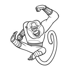 Kung Fu Panda (Animation Movies) coloring page #197639 to print and color