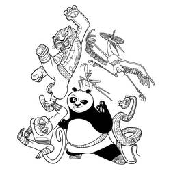 Kung Fu Panda (Animation Movies) coloring page #197642 to print and color