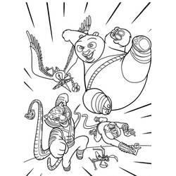 Kung Fu Panda (Animation Movies) coloring page #197652 to print and color