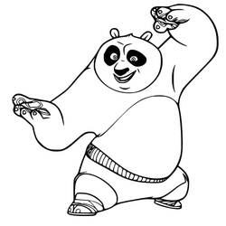 Kung Fu Panda (Animation Movies) coloring page #197654 to print and color