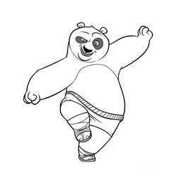 Kung Fu Panda (Animation Movies) coloring page #197656 to print and color
