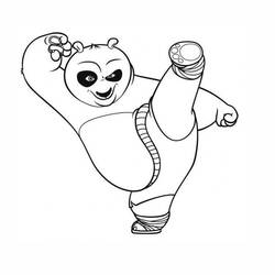 Coloring page: Kung Fu Panda (Animation Movies) #73323 - Printable coloring pages
