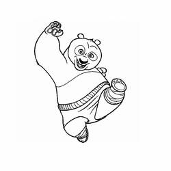 Coloring page: Kung Fu Panda (Animation Movies) #73325 - Free Printable Coloring Pages