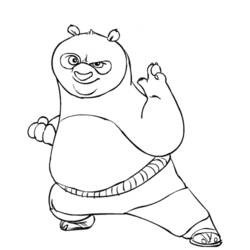 Coloring page: Kung Fu Panda (Animation Movies) #73331 - Printable coloring pages