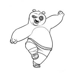 Coloring page: Kung Fu Panda (Animation Movies) #73339 - Printable coloring pages