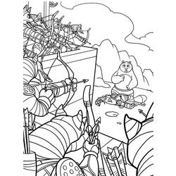 Coloring page: Kung Fu Panda (Animation Movies) #73346 - Free Printable Coloring Pages