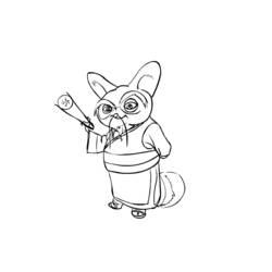 Coloring page: Kung Fu Panda (Animation Movies) #73360 - Free Printable Coloring Pages