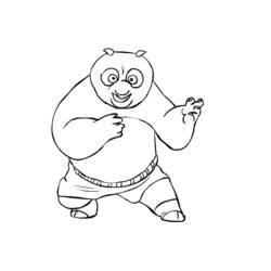 Coloring page: Kung Fu Panda (Animation Movies) #73402 - Free Printable Coloring Pages