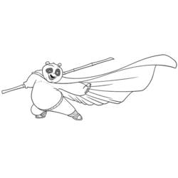 Coloring page: Kung Fu Panda (Animation Movies) #73410 - Free Printable Coloring Pages