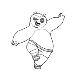 Coloring page: Kung Fu Panda (Animation Movies) #73425 - Printable coloring pages