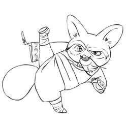 Coloring page: Kung Fu Panda (Animation Movies) #73443 - Free Printable Coloring Pages