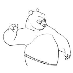 Coloring page: Kung Fu Panda (Animation Movies) #73450 - Free Printable Coloring Pages