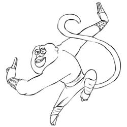 Coloring page: Kung Fu Panda (Animation Movies) #73477 - Free Printable Coloring Pages