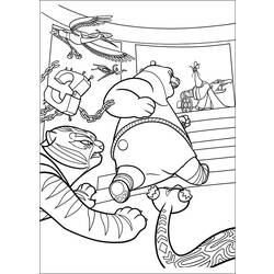 Coloring page: Kung Fu Panda (Animation Movies) #73478 - Free Printable Coloring Pages