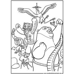 Coloring page: Kung Fu Panda (Animation Movies) #73486 - Free Printable Coloring Pages