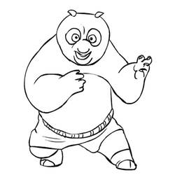 Coloring page: Kung Fu Panda (Animation Movies) #73506 - Free Printable Coloring Pages