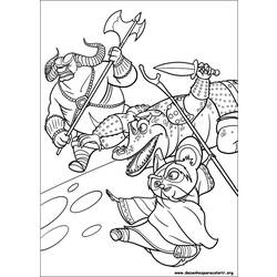 Coloring page: Kung Fu Panda (Animation Movies) #73551 - Free Printable Coloring Pages