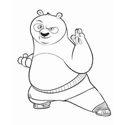 Coloring page: Kung Fu Panda (Animation Movies) #73577 - Printable coloring pages